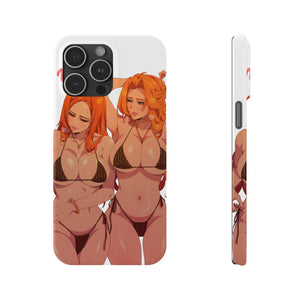 “ORIHIME X RANGIKU” Slim iPhone Cases