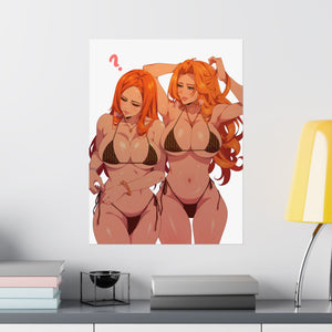 “ORIHIME X RANGIKU” Matte Vertical Posters