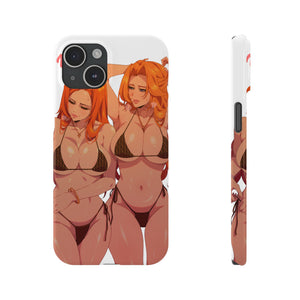 “ORIHIME X RANGIKU” Slim iPhone Cases