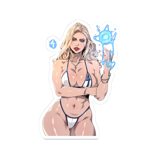 “INVISIBLE WOMAN” Kiss-Cut Stickers