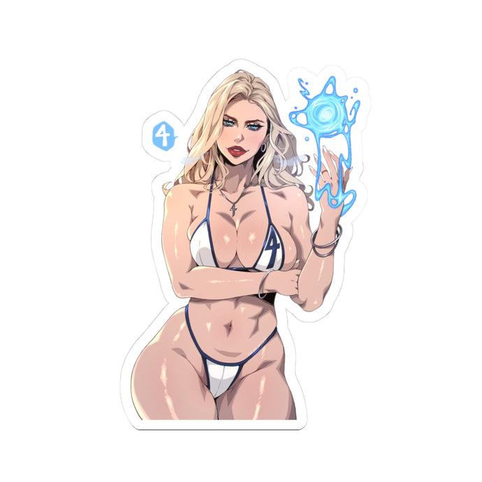 “INVISIBLE WOMAN” Kiss-Cut Stickers