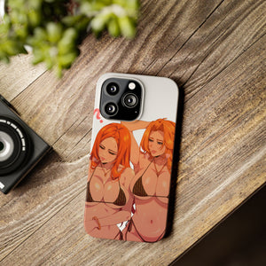 “ORIHIME X RANGIKU” Slim iPhone Cases