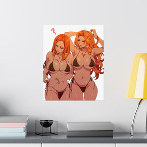 “ORIHIME X RANGIKU” Matte Vertical Posters