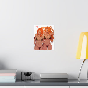 “ORIHIME X RANGIKU” Matte Vertical Posters