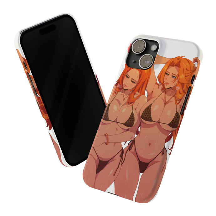 “ORIHIME X RANGIKU” Slim iPhone Cases